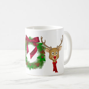 Caneca De Café Fera de Natal e renas