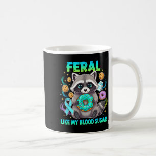 Caneca De Café Feral Como Meu Açúcar no Sangue Donuts de Guaxinim