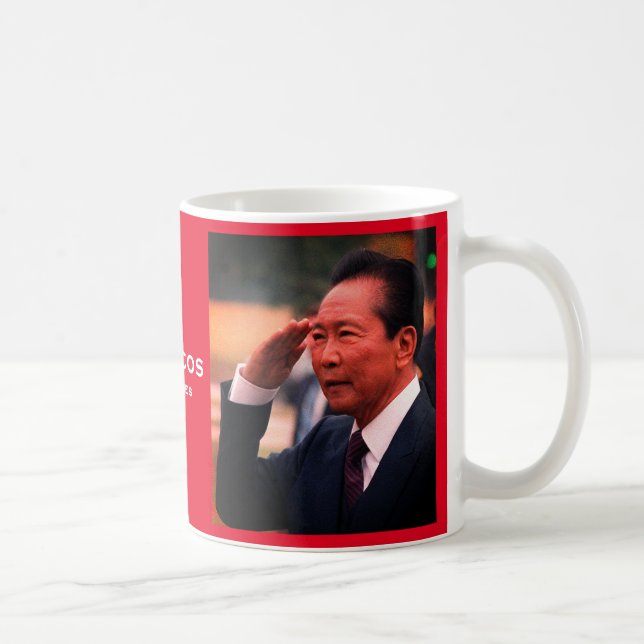 Caneca De Café Ferdinand Marcos, Décimo Presidente das Filipinas (Direita)