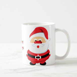 Caneca De Café Feriado bonito do Natal de Papai Noel