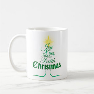 Caneca De Café Feriado da arte da palavra da árvore de Natal