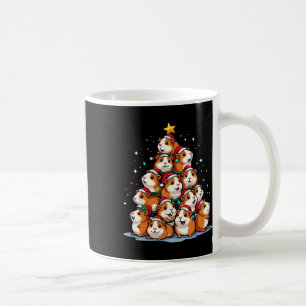 Caneca De Café Feriado de Cavy Engraçado na Árvore de Natal da Gu