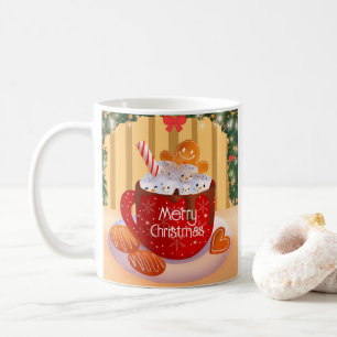 Caneca De Café Feriado de Chocolate Quente de Natal Personalizado