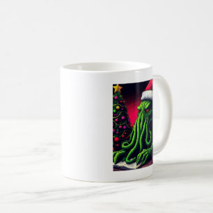 Caneca De Café Feriado de Natal de Cthulhu