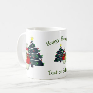 Caneca De Café Feriado de Natal Personalizado pela Árvore Bonita