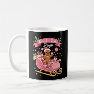 Caneca De Café Feriado de Pão de Gengibre de Natal Sleigh