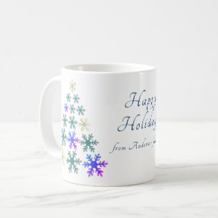 Caneca De Café Feriado Festivo de Neve Floco de Natal