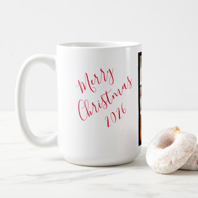 Caneca De Café Feriado Natal - Página Inicial de Fotos (Com Donut)