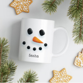 Caneca De Café Feriado Personalizado de Natal Bonito Snowman