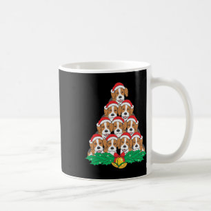 Caneca De Café Feriados de Sobrevoo do Cão da Árvore de Natal Bea