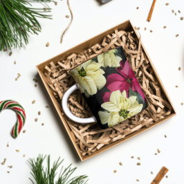 Caneca De Café Feriados sazonais Poinsettias Floral