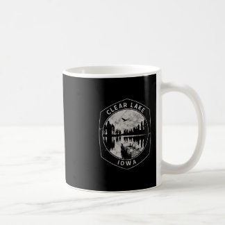 Caneca De Café Férias ao Ar Livre em Clear Lake Iowa Antigo