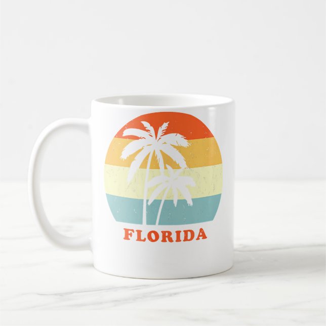 Caneca De Café Férias com Palmeira do Sol na Flórida (Esquerda)