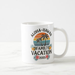 Caneca De Café Férias da Família Aloha Hawaii 2025 Vacinação Hava
