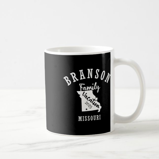 Caneca De Café Férias da família Branson 2025 Férias da família B (Direita)