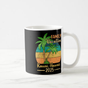 Caneca De Café Férias da Família Kauai Hawaii Beach 2025 Summer