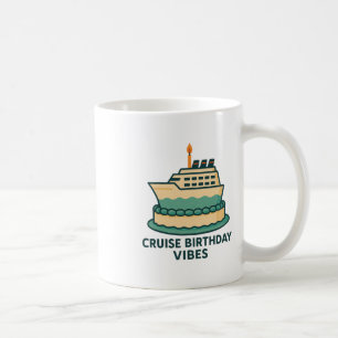 Caneca De Café Férias de Aniversário de Cruzeiro para Homens 