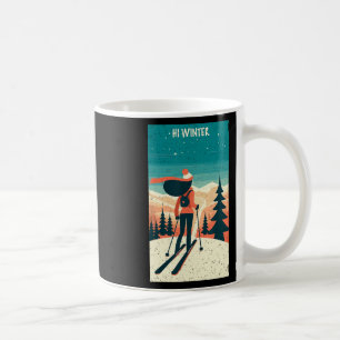 Caneca De Café Férias de Inverno Esqui Natal X-mas Esqui Esquiado