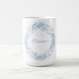 Caneca De Café Férias de Inverno Vibração Botânica Fresca e Conge