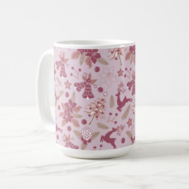 Caneca De Café Férias de Natal (Frente Esquerda)