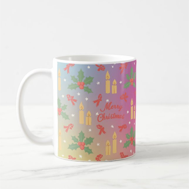 Caneca De Café Férias de Natal Festivas Personalizadas (Esquerda)