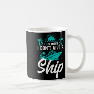 Caneca De Café Férias de Navio de Cruzeiro Trocadilho Desta Seman