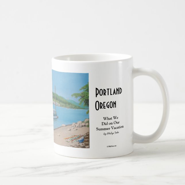Caneca De Café Férias de verão (Direita)