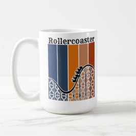 Caneca De Café Férias de Verão ao longo do Rollercoaster Retro