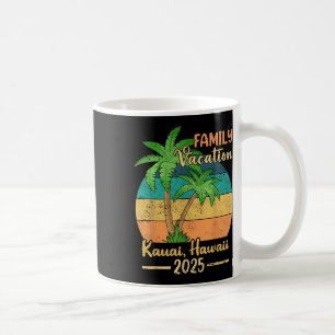 Caneca De Café Férias de Verão em Família na Praia de Kauai Havaí