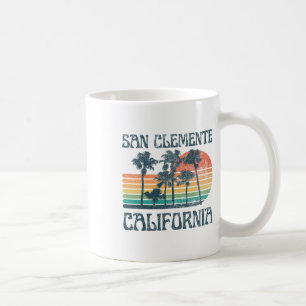 Caneca De Café Férias de Verão na Praia de San Clemente Califórni