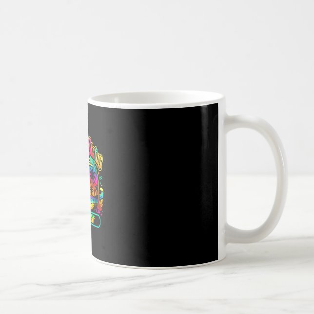 Caneca De Café Férias de verão terminando vibes de último dia de  (Direita)