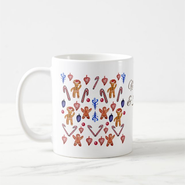 Caneca De Café Férias Doces Personalizadas (Esquerda)