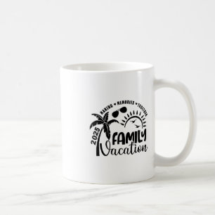 Caneca De Café Férias em Família 2025 Praia Combinando Família Ve