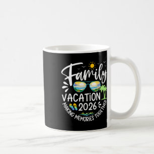Caneca De Café Férias em Família 2026 Criando Memórias Camiseta d