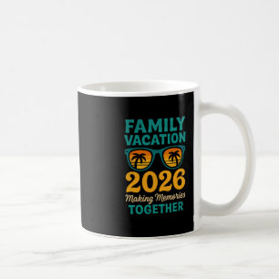 Caneca De Café Férias em Família 2026 Memórias do Pôr do Sol Trop