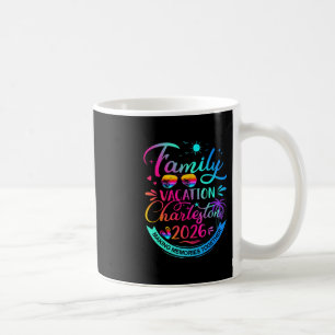 Caneca De Café Férias em Família Charleston 2026 Presente de Palm