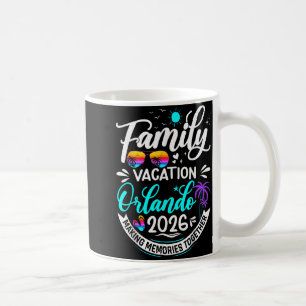 Caneca De Café Férias em Família em Orlando 2026 Correspondência
