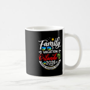 Caneca De Café Férias em Família em Orlando 2026 Praia Férias de