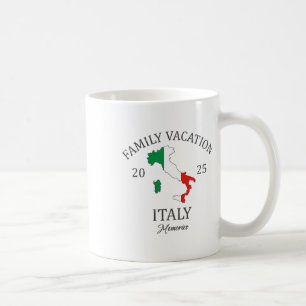 Caneca De Café Férias em Família na Itália 2025 Equipe de Viagens