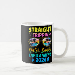Caneca De Café Férias em Outer Banks em Família 2026 Viagem Reto