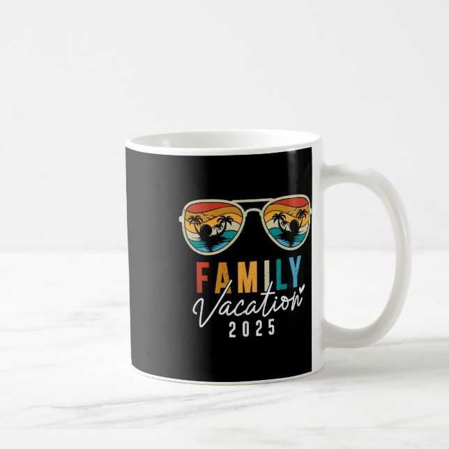 Caneca De Café Férias Familiares 2025 Beach Summer Men Miúdas (Direita)
