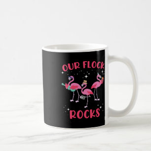 Caneca De Café Férias Familiares De Flamingo Correspondendo A Nos