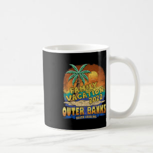 Caneca De Café Férias Familiares de Outer Banks da Carolina do No