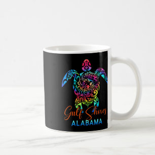 Caneca De Café Férias Familiares De Tartarugas Do Mar Do Alabama