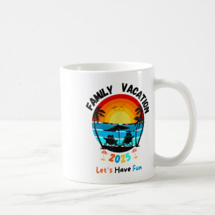 Caneca De Café Férias Familiares Em 2025, Combinação No Verão, Fa