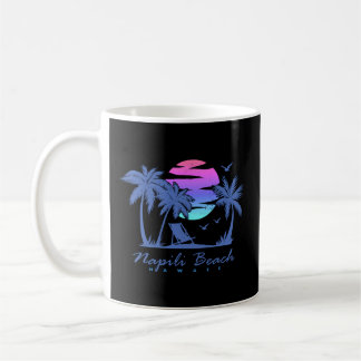 Caneca De Café Férias Familiares Havaí em Napili Beach Sunset