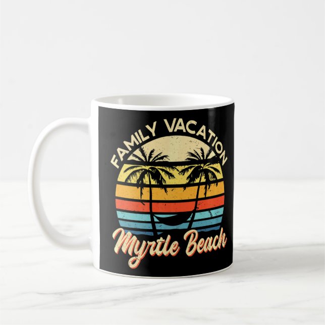 Caneca De Café Férias Familiares Myrtle Beach Summer Carolina do  (Esquerda)