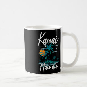 Caneca De Café Férias Familiares Retro Sunset Hawaii Kauai