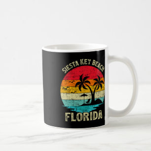 Caneca De Café Férias Familiares Vintage Retro Florida Siesta Key