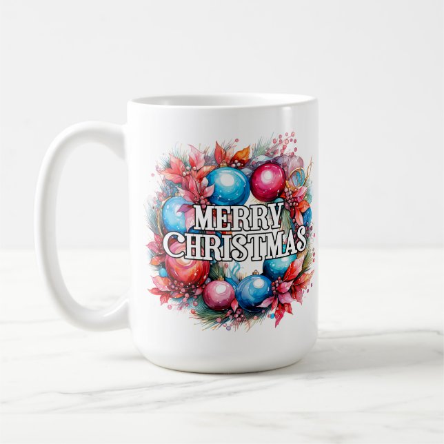 Caneca De Café Férias Felizes | Feliz Natal (Esquerda)